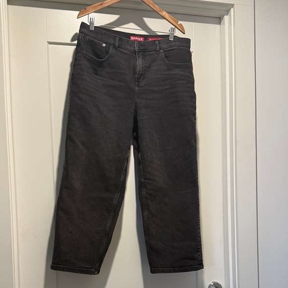 SPANX Denim - SPANX Black Straight Leg Jeans for Women